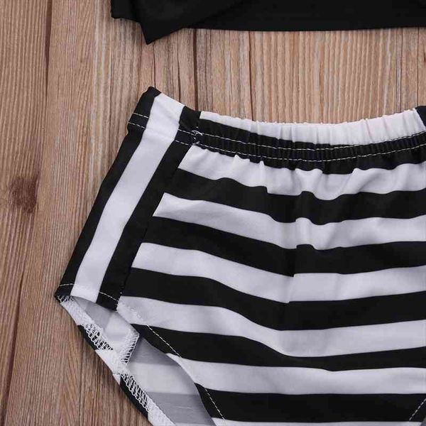 toddler kids baby girl tankini bikini set swimwear sleeveless striped shorts clothes 2 7y, White 
toddler kids baby girl tankini bikini set swimwear sleeveless striped shorts clothes 2 7y, White
