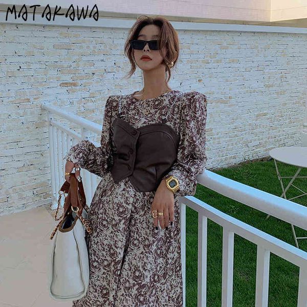 printed round neck dress puff sleeve long vestidos short vest sleeveless leather sling ladies outer vest 2 piece set women 210513, White
printed round neck dress puff sleeve long vestidos short vest sleeveless leather sling ladies outer vest 2 piece set women 210513, White