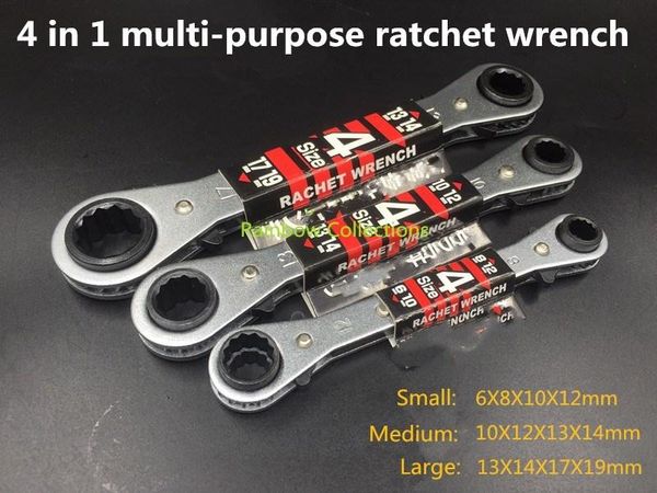 hand tools quick wrench ratchet 4 in 1 multi-purpose double-headed plum fast labor saving
hand tools quick wrench ratchet 4 in 1 multi-purpose double-headed plum fast labor saving