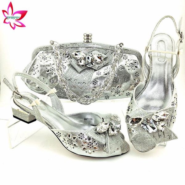 dress shoes low heels comfortable itlaina style and bag set in silver color sweet lady sandals for wedding party, Black
dress shoes low heels comfortable itlaina style and bag set in silver color sweet lady sandals for wedding party, Black