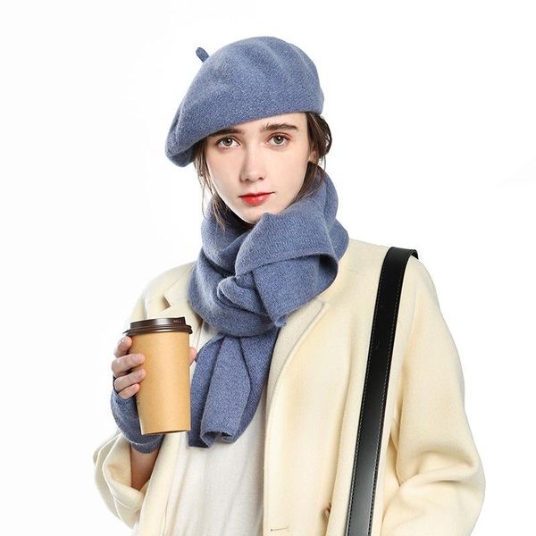 hats, scarves & gloves sets women's knit hat and scarf set 3 pieces winter thick warm cap elastic soft wool beret cashmere for girls, Blue;gray
hats, scarves & gloves sets women's knit hat and scarf set 3 pieces winter thick warm cap elastic soft wool beret cashmere for girls, Blue;gray
