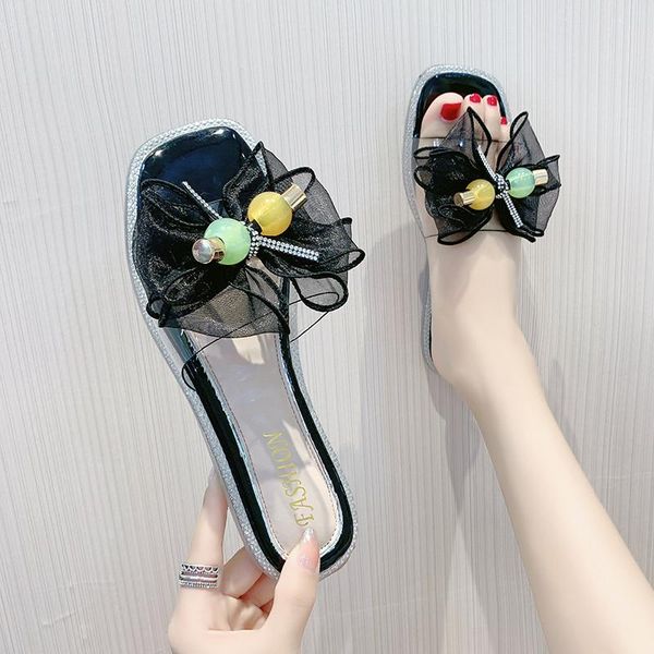 slippers women comfortable soft bottom summer beach shoes woman bling crystal flat heel slides lady sweet bow pvc jelly, Black
slippers women comfortable soft bottom summer beach shoes woman bling crystal flat heel slides lady sweet bow pvc jelly, Black