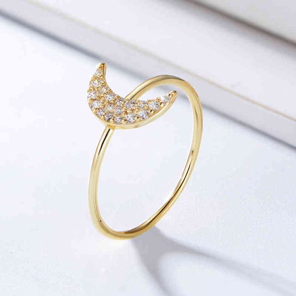 band ring rings s925 pure silver micro set zircon moon for women's simple and fashionable index finger
band ring rings s925 pure silver micro set zircon moon for women's simple and fashionable index finger