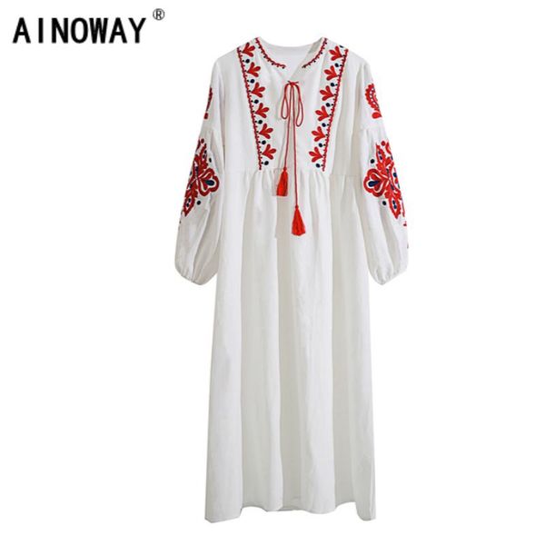 casual dresses vintage chic women floral emberoidery o-neck lantern sleeve beach bohemian maxi ladies summer boho dress vestidos, Black;gray
casual dresses vintage chic women floral emberoidery o-neck lantern sleeve beach bohemian maxi ladies summer boho dress vestidos, Black;gray