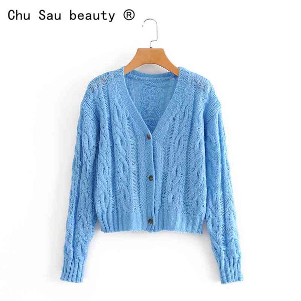 5 color women fresh sweet crop knitted cardigan v-neck solid single breasted loose hollow sweaters coat 210514, White
5 color women fresh sweet crop knitted cardigan v-neck solid single breasted loose hollow sweaters coat 210514, White