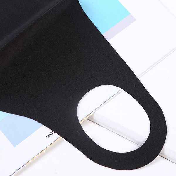 korean new pure black thin sponge mask men's and women's external dustproof threedimensional maskhigh quality