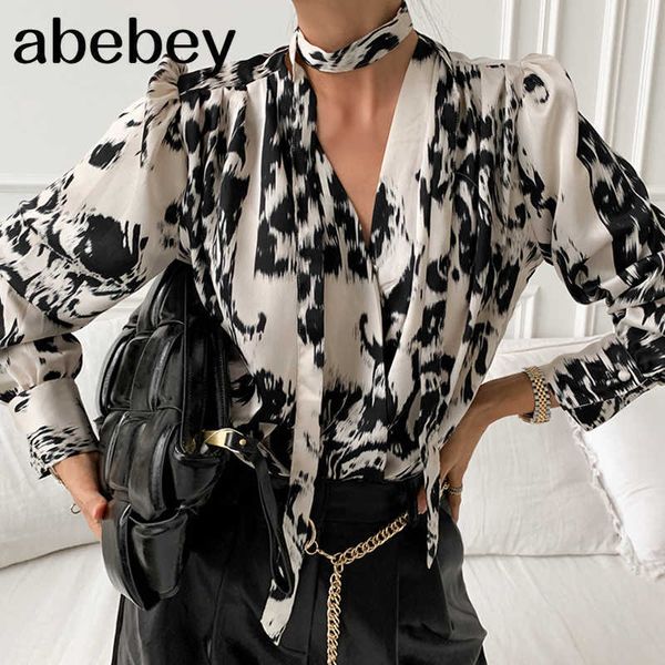 chic lace up blouse women's spring haltar v-neck single breasted leopard print loose long sleeve shirt 5a140 210715, White
chic lace up blouse women's spring haltar v-neck single breasted leopard print loose long sleeve shirt 5a140 210715, White