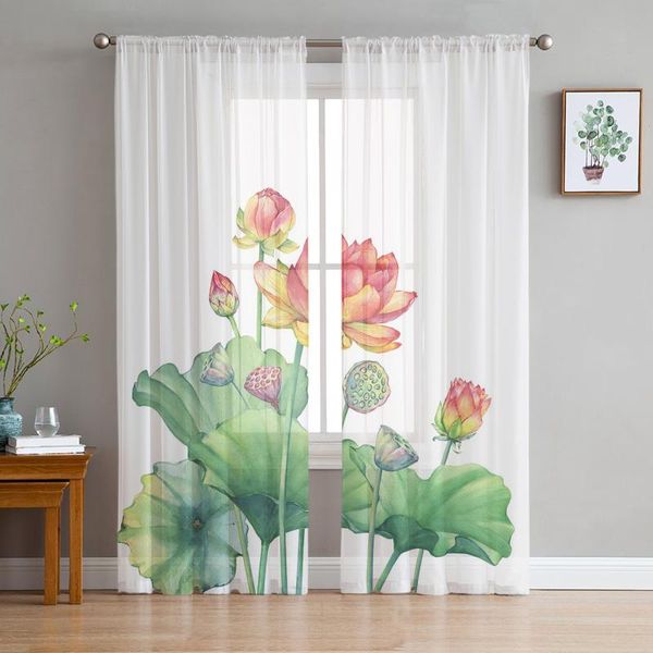 curtain & drapes plant lotus watercolor voile curtains for living room window treatment sheer bedroom kitchen
curtain & drapes plant lotus watercolor voile curtains for living room window treatment sheer bedroom kitchen