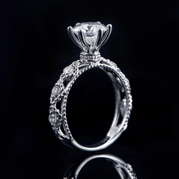 cluster rings 1ct 6.5mm 18k white gold round cut moissanite ring lab grown diamond engagement wedding jewelry for women, Golden;silver
cluster rings 1ct 6.5mm 18k white gold round cut moissanite ring lab grown diamond engagement wedding jewelry for women, Golden;silver