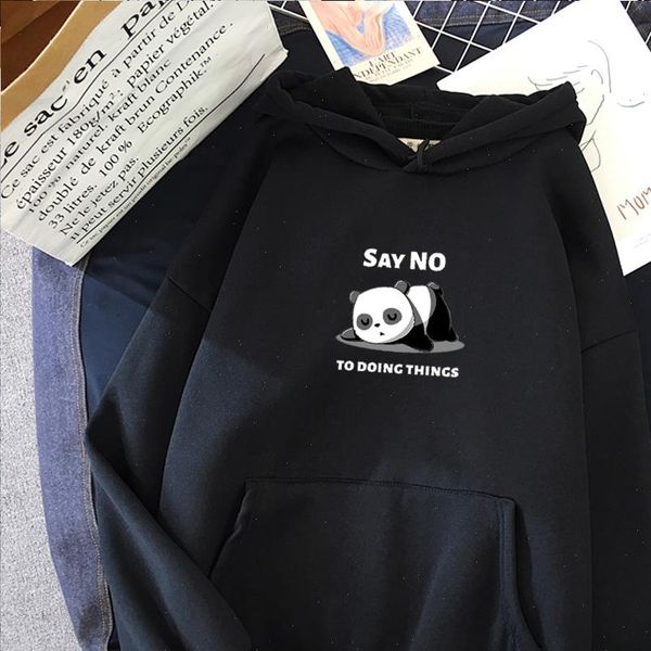 autumn winter brand say womens sweatshirt no to doing thing letter panda long sleeve fashion ladies top, Black
autumn winter brand say womens sweatshirt no to doing thing letter panda long sleeve fashion ladies top, Black