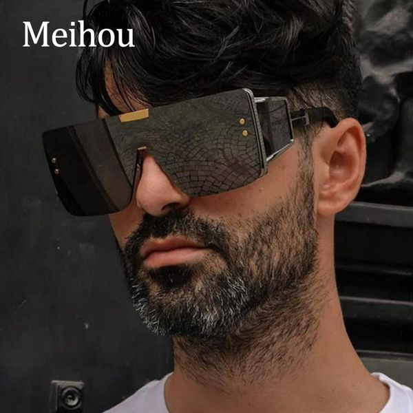 sunglasses vintage square oversized men's designer black shield men women fashion punk shades uv400, White;black
sunglasses vintage square oversized men's designer black shield men women fashion punk shades uv400, White;black