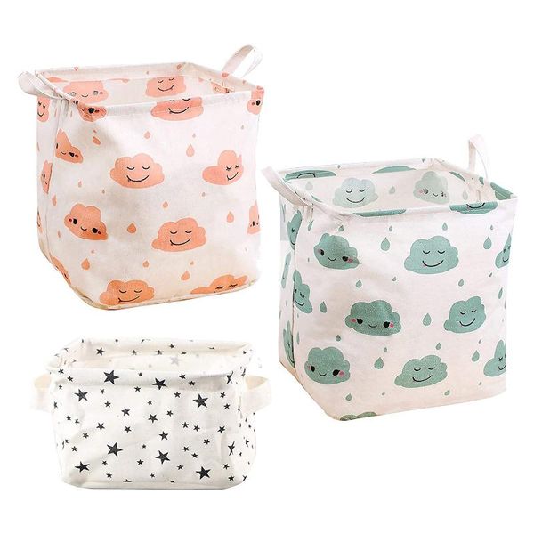 storage baskets 3 pcs waterproof with handles,desk boxes square bins for home, office, nursery, laundry
storage baskets 3 pcs waterproof with handles,desk boxes square bins for home, office, nursery, laundry