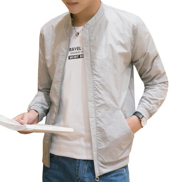 men's jackets coat jacket men summer casual lightweight solid color thin sun protection clothing fashion wild male, Black;brown
men's jackets coat jacket men summer casual lightweight solid color thin sun protection clothing fashion wild male, Black;brown