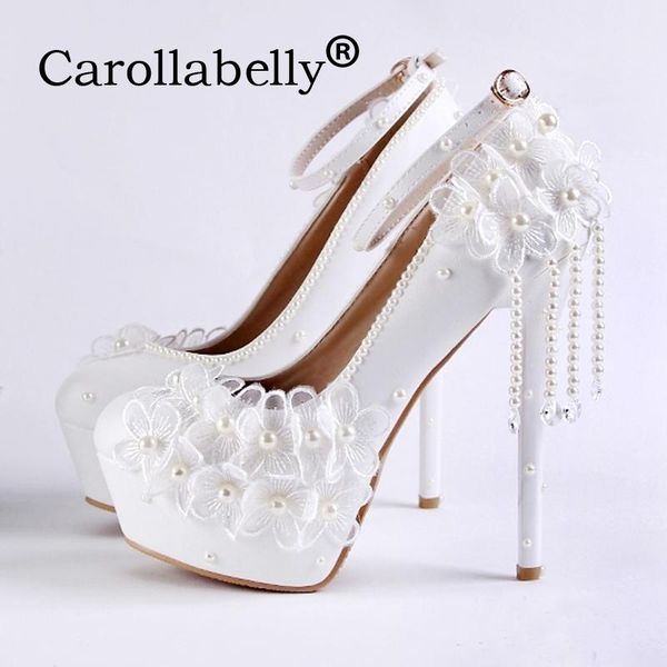 carollabelly sweet pear flower wedding shoes women platform white pumps rhinestone ankle strap high heel dress, Black
carollabelly sweet pear flower wedding shoes women platform white pumps rhinestone ankle strap high heel dress, Black