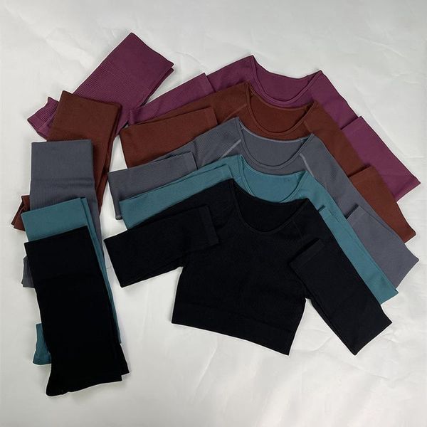 women's tracksuits women seamless sportswear high waist sports sets nylon stretchy fitness long sleeve summer shorts athletic wear, Gray
women's tracksuits women seamless sportswear high waist sports sets nylon stretchy fitness long sleeve summer shorts athletic wear, Gray
