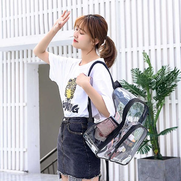 classic aosbos pvc waterproof transparent school bag see through backpacks large capacity solid clear 211025
classic aosbos pvc waterproof transparent school bag see through backpacks large capacity solid clear 211025