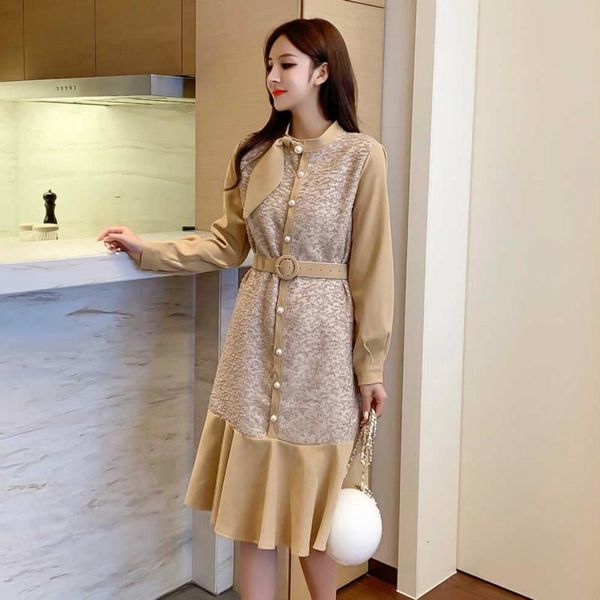 casual dresses 2021 winter women long sleeve ruffle dress vintage korean fashion elegant o-neck ladies party villus maxi clothes, Black;gray
casual dresses 2021 winter women long sleeve ruffle dress vintage korean fashion elegant o-neck ladies party villus maxi clothes, Black;gray