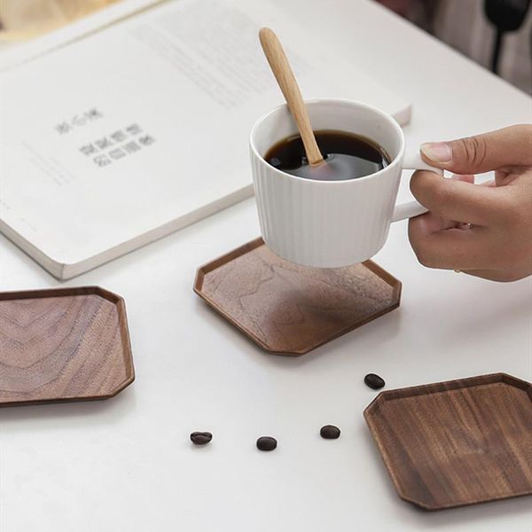 mats & pads octagon shape wood tea coffee cup pad black walnut wooden coasters durable heat resistant drink mat
mats & pads octagon shape wood tea coffee cup pad black walnut wooden coasters durable heat resistant drink mat