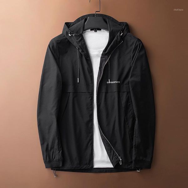 men's jackets autumn black hooded jacket young men fashion casual light coat cardigan, Black;brown
men's jackets autumn black hooded jacket young men fashion casual light coat cardigan, Black;brown