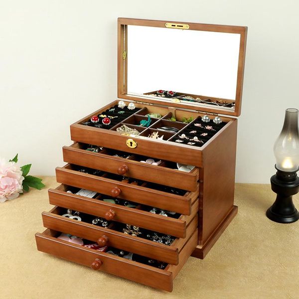 storage boxes & bins 6-layer solid wood jewelry box multi-layer craft wooden vintage display european style gift novelty
storage boxes & bins 6-layer solid wood jewelry box multi-layer craft wooden vintage display european style gift novelty