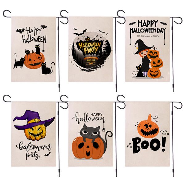 happy halloween banner flags linen double sided printing outdoor garden decoration pumpkin horror garden flag
happy halloween banner flags linen double sided printing outdoor garden decoration pumpkin horror garden flag