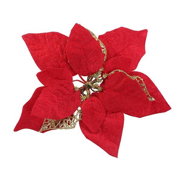 christmas decorations 15 pcs artificial flowers xmas tree ornaments r9jc