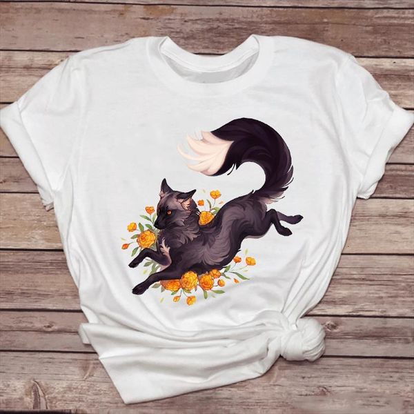 and women fox floral flower mens cartoon womens printing kawaii 90s graphic ladies print lady female, White;black
and women fox floral flower mens cartoon womens printing kawaii 90s graphic ladies print lady female, White;black