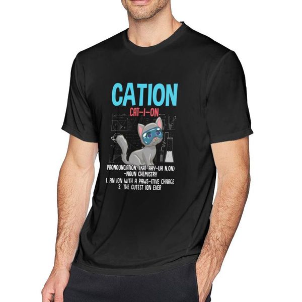 men's t-shirts mens fashion graphic funny chemistry scientist cation cat lover printed youth casual t-shirt, White;black
men's t-shirts mens fashion graphic funny chemistry scientist cation cat lover printed youth casual t-shirt, White;black