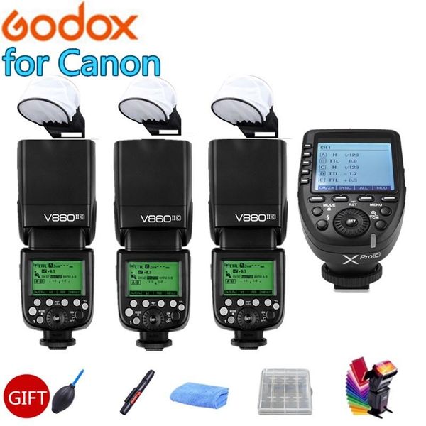 3x godox v860ii-c v860iic flash speedlite built-in 2.4g gn60 hssl light + xpro-c trigger transmitter for 70d 60d flashes
3x godox v860ii-c v860iic flash speedlite built-in 2.4g gn60 hssl light + xpro-c trigger transmitter for 70d 60d flashes