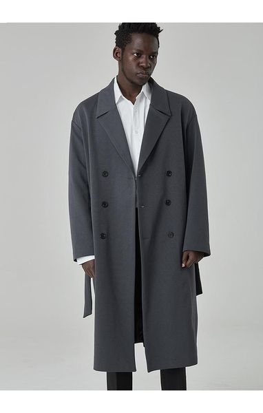 men's trench coats spring and autumn casual windbreaker british style waist double breasted coat collar long loose large, Tan;black
men's trench coats spring and autumn casual windbreaker british style waist double breasted coat collar long loose large, Tan;black