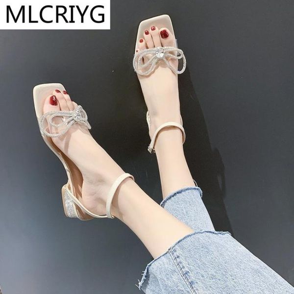 sandals women's middle heel thick square head 2021 summer fairy geomantic diamond bow high heels, Black
sandals women's middle heel thick square head 2021 summer fairy geomantic diamond bow high heels, Black