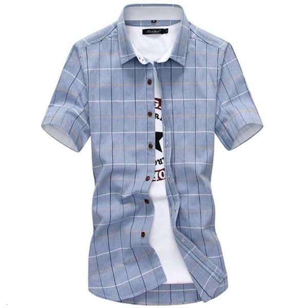men's tracksuits mens plaid shirts fashion 100% cotton short sleeved summer casual men shirt camisa masculina fn5r, Gray
men's tracksuits mens plaid shirts fashion 100% cotton short sleeved summer casual men shirt camisa masculina fn5r, Gray