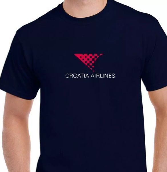 croatia airlines red white logo croatian aviation navy blue cotton t-shirt, White;black
croatia airlines red white logo croatian aviation navy blue cotton t-shirt, White;black