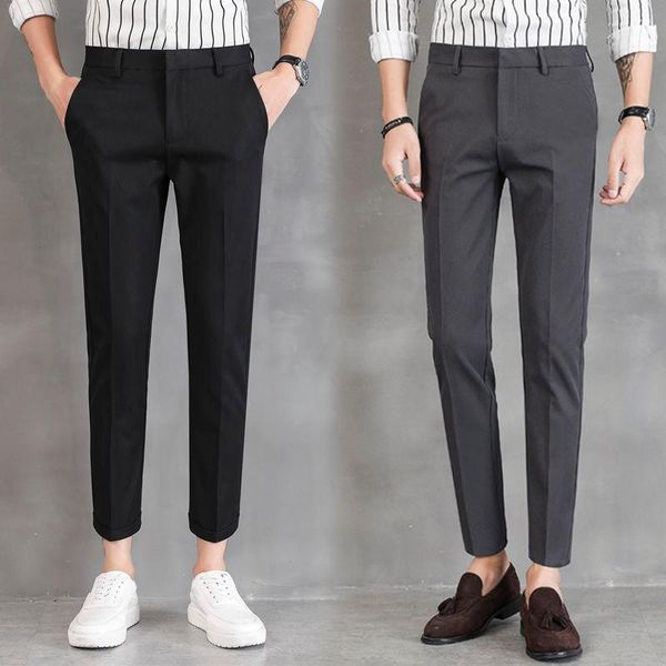 men's suits & blazers suit pants 2021 spring slim, solid color, nine-minute pants, leg loose casual personality, young wear, White;black
men's suits & blazers suit pants 2021 spring slim, solid color, nine-minute pants, leg loose casual personality, young wear, White;black