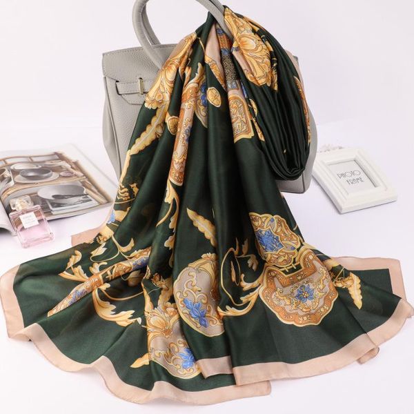 scarves summer sunscreen multicolor silk fashion dustproof handkerchief colour print beach towel lady luxury 180x90cm shawls, Blue;gray
scarves summer sunscreen multicolor silk fashion dustproof handkerchief colour print beach towel lady luxury 180x90cm shawls, Blue;gray