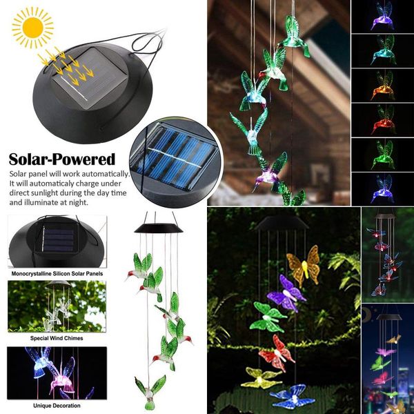 decorative objects & figurines led solar wind chime crystal ball hummingbird light color changing waterproof hanging for home garden
decorative objects & figurines led solar wind chime crystal ball hummingbird light color changing waterproof hanging for home garden