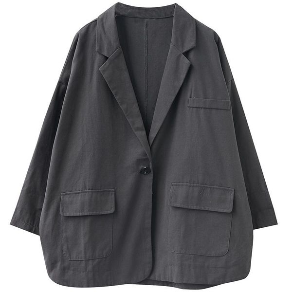 jacket women retro korean casual loose plus-size long sleeve lazy solid color v-neck coat women's jackets, Black;brown
jacket women retro korean casual loose plus-size long sleeve lazy solid color v-neck coat women's jackets, Black;brown
