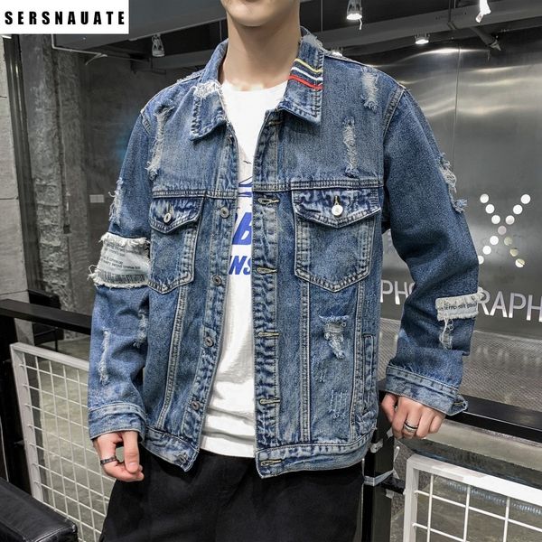 men's jackets style denim jacket men's palm print casual hong kong handsome ripped holes in shirt hzh1, Black;brown
men's jackets style denim jacket men's palm print casual hong kong handsome ripped holes in shirt hzh1, Black;brown