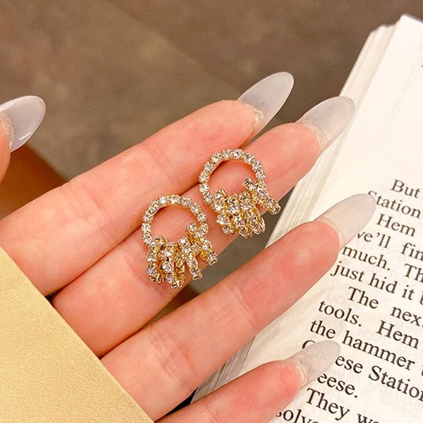 dangle & chandelier korean fashion circle ring drop earrings for women temperament jewelry zircon s925 needle weddings part, Silver
dangle & chandelier korean fashion circle ring drop earrings for women temperament jewelry zircon s925 needle weddings part, Silver
