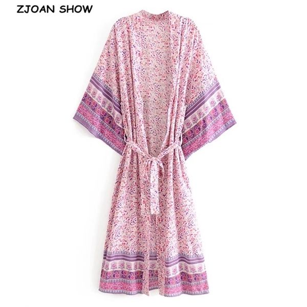boho purple pink floral print long kimono shirt hippie women lacing up tie bow sashes cardigan loose blouse holiday 210429, White
boho purple pink floral print long kimono shirt hippie women lacing up tie bow sashes cardigan loose blouse holiday 210429, White