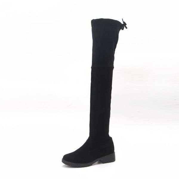 boots 2021 over-knee boots, women's winter section flat bottom with increased high-low elastic, Black
boots 2021 over-knee boots, women's winter section flat bottom with increased high-low elastic, Black