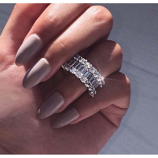 wedding rings luxury fashion full circle zircon for women round cut eternity engagement band ring gift, Slivery;golden
wedding rings luxury fashion full circle zircon for women round cut eternity engagement band ring gift, Slivery;golden