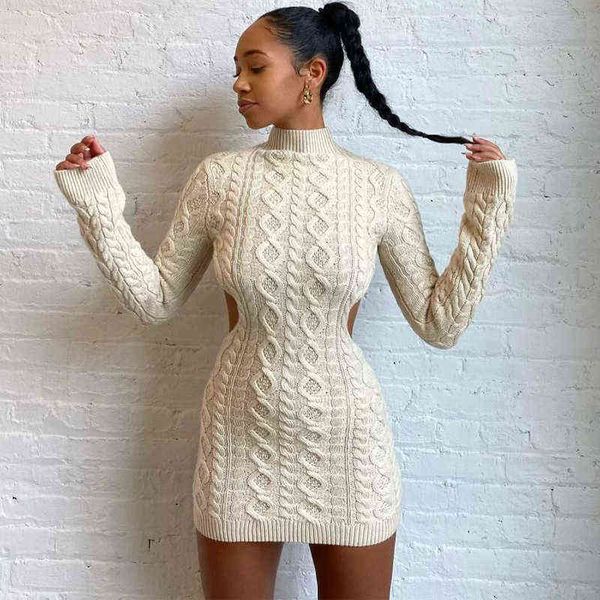 autumn mini knit dress half high collar solid color open back cutout slim fit women high street fashion outfit 2021 g1214, Black;gray
autumn mini knit dress half high collar solid color open back cutout slim fit women high street fashion outfit 2021 g1214, Black;gray