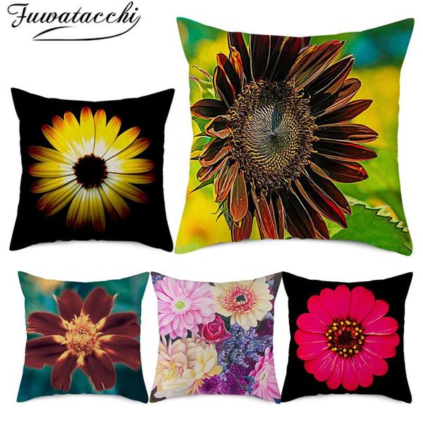 cushion/decorative pillow fuwatacchi linen sunflower floral picture cushion cover flower printed for home sofa decorative pillowcases 45x45c
cushion/decorative pillow fuwatacchi linen sunflower floral picture cushion cover flower printed for home sofa decorative pillowcases 45x45c
