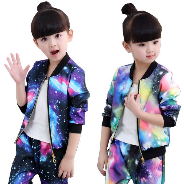 girls casual clothing set children's fashion activity jacket zipper coat and pants suit autumn sports teens colorful outfit, White
girls casual clothing set children's fashion activity jacket zipper coat and pants suit autumn sports teens colorful outfit, White