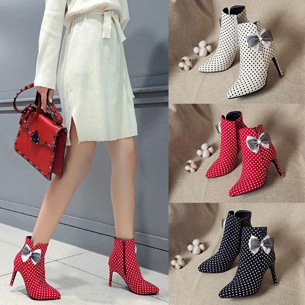 boots women's ankle women high heels 2021 winter fashion polka dot pointed zipper ladies party dress shoes female booties, Black
boots women's ankle women high heels 2021 winter fashion polka dot pointed zipper ladies party dress shoes female booties, Black