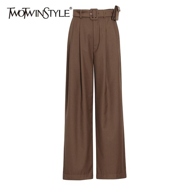loose wide leg pants for women high waist sashes solid minimalist casual pant female fashion clothing style 210521, Black;white
loose wide leg pants for women high waist sashes solid minimalist casual pant female fashion clothing style 210521, Black;white