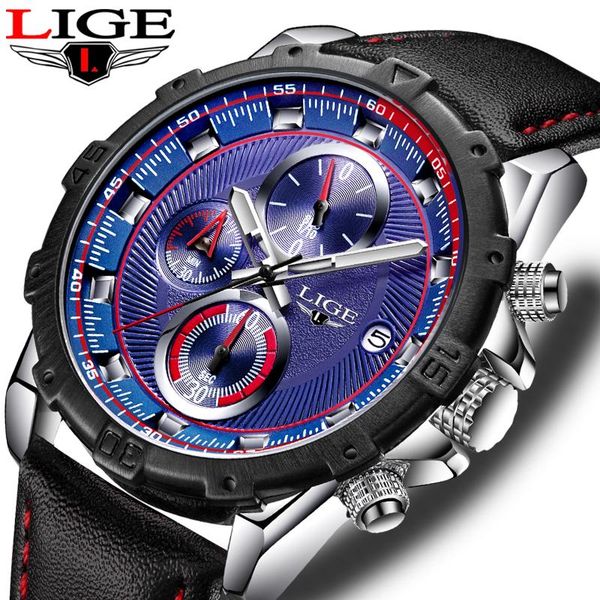 wristwatches lige mens watch business quartz casual big dial clock sports waterproof relogio masculino, Slivery;brown
wristwatches lige mens watch business quartz casual big dial clock sports waterproof relogio masculino, Slivery;brown