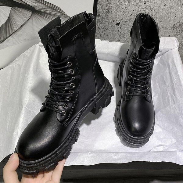 boots women ankle platform round toe 5cm heel lace up and zip fashion shoes for woman, Black
boots women ankle platform round toe 5cm heel lace up and zip fashion shoes for woman, Black