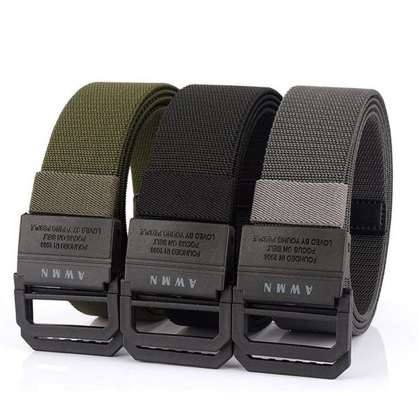 belts fashionable nylon belt with metal buckle adjustable men's military combat outdoor hunting wear-resistant elastic, Black;brown
belts fashionable nylon belt with metal buckle adjustable men's military combat outdoor hunting wear-resistant elastic, Black;brown
